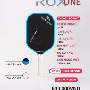 Vợt Pickleball Roxone 3K Xanh