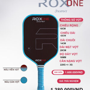 Vợt Pickleball Roxone 3kspint Xanh